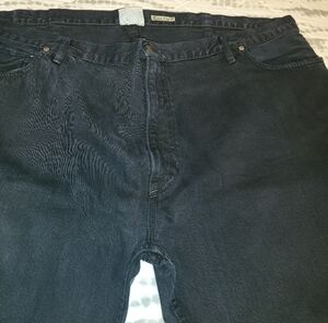 Polo by Ralph Lauren Black Relaxed Jeans with Textured Denim Fabric